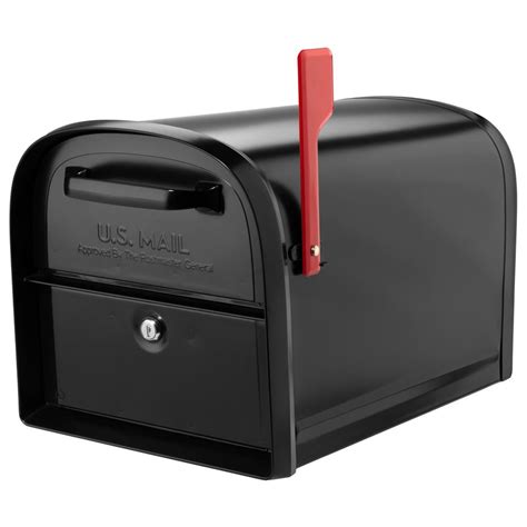 residential locking mailbox with post